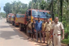 Sulya: Four trucks seized for illegal red stone transport